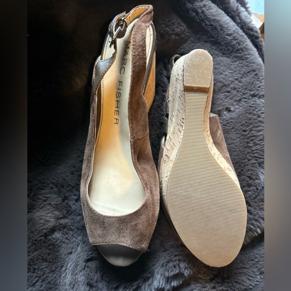 Brown Suede Wedges - Picture 5 of 10
